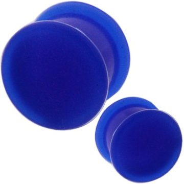modrý silikonový plug